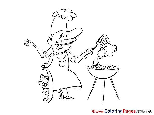 4th of July Colouring Sheet download free