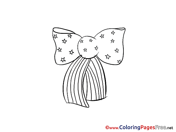 Bow-tie Independence Day printable Coloring Sheets