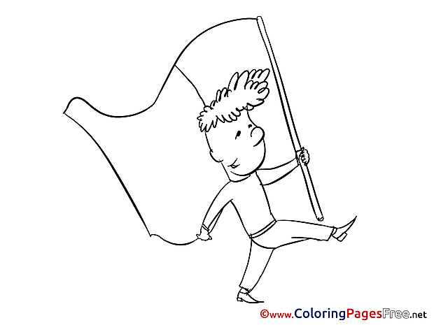 Children free Independence Day Coloring Pages