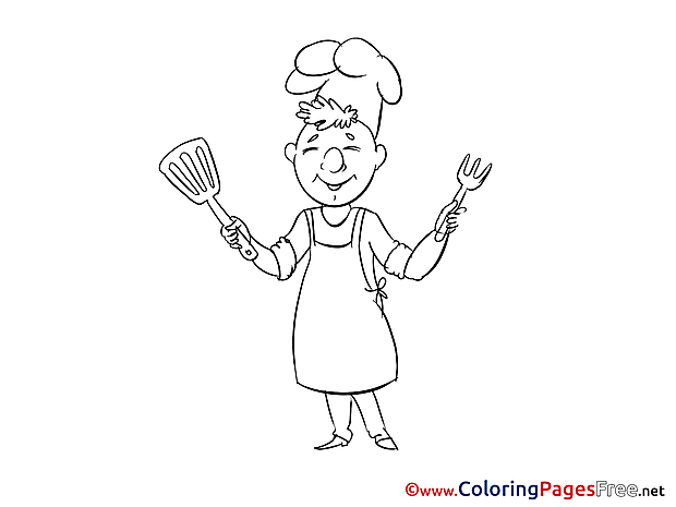 Cook free printable Coloring Sheets