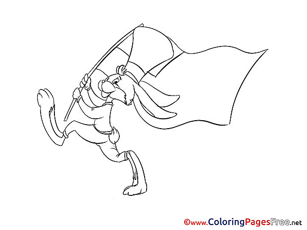 Fourth of July for Kids printable Colouring Page