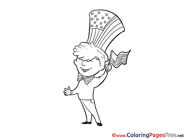 Independence Day Coloring Sheets download free