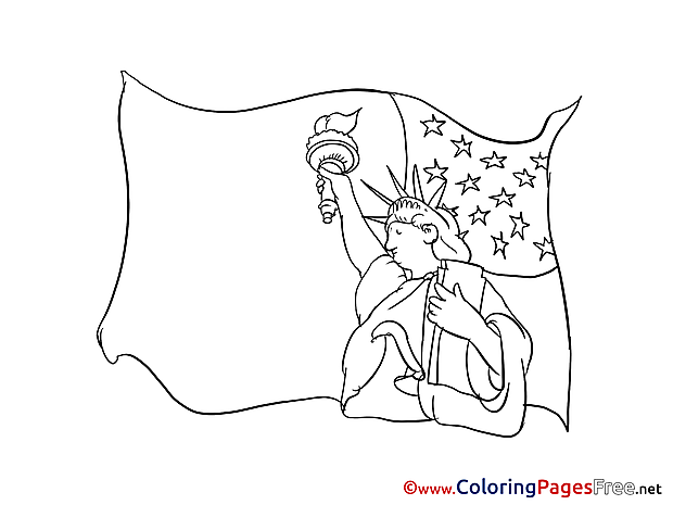 Statue of Liberty Colouring Page printable free