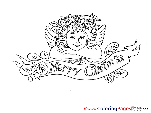 Angel Advent free Coloring Pages