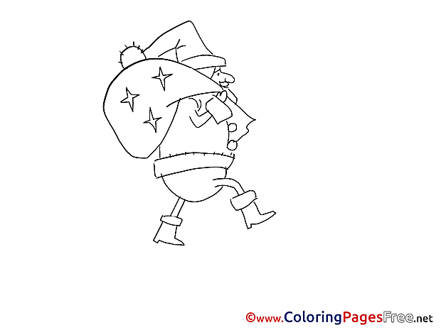 Bag for Kids Advent Colouring Page