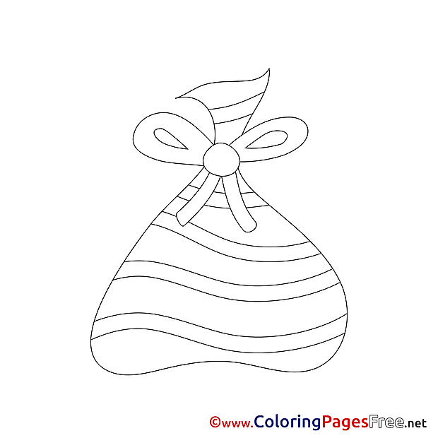 Bag Kids Advent Coloring Pages