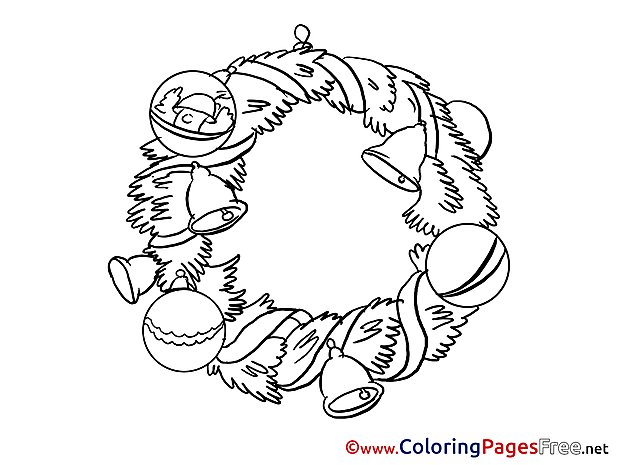 Bell Advent Colouring Sheet free