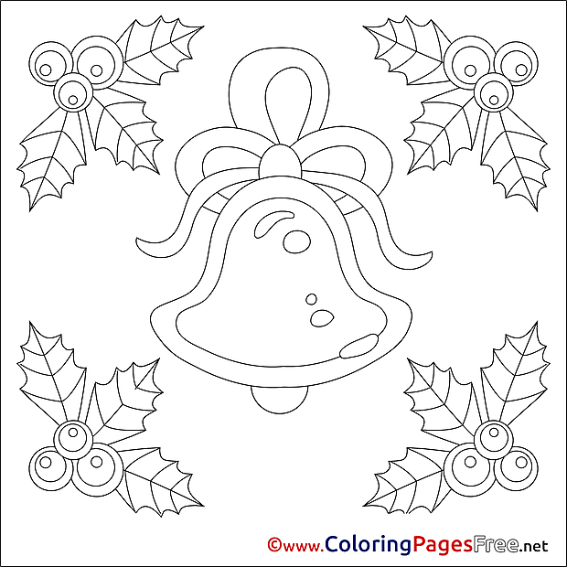 Bell Coloring Pages Advent for free