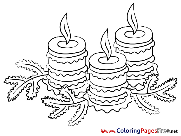 Christmas printable Coloring Pages Advent