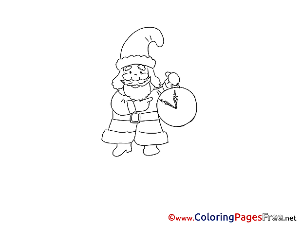 Clock download Advent Coloring Pages