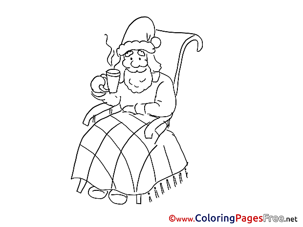 Coffee Kids Advent Coloring Pages
