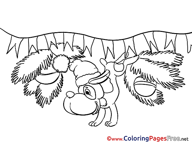 Dog Coloring Sheets Advent free