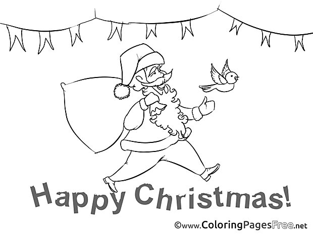 Flags Colouring Page Advent free