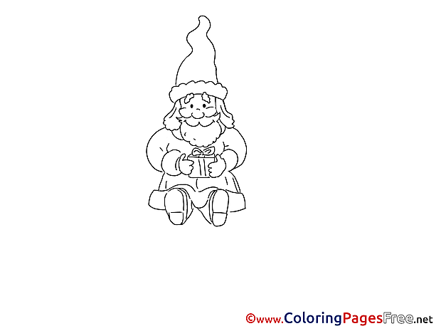 Gift for Kids Advent Colouring Page