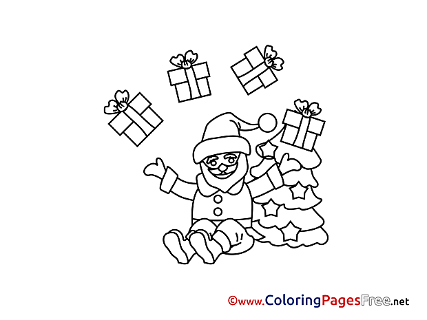 Gift printable Coloring Pages Advent