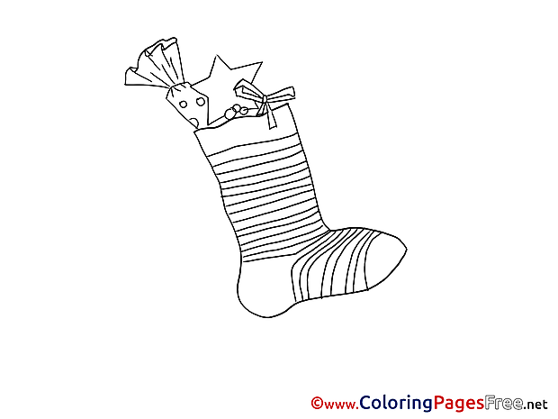 Holiday Coloring Sheets Advent free Stoking