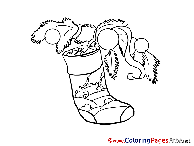 Present free Colouring Page Advent