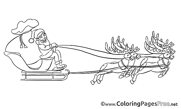 Santa Claus for Kids Advent Colouring Page