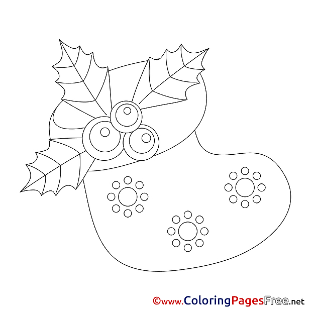 Sock Coloring Sheets Advent free