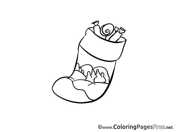 Sock Kids Advent Coloring Pages