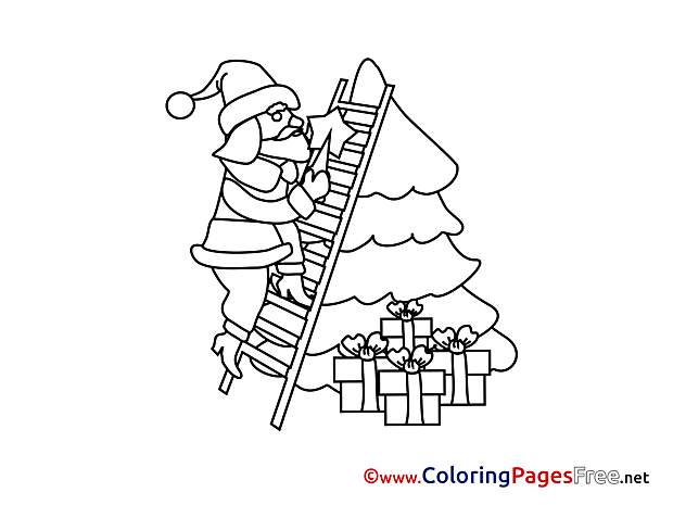 Stairs Coloring Sheets Advent free