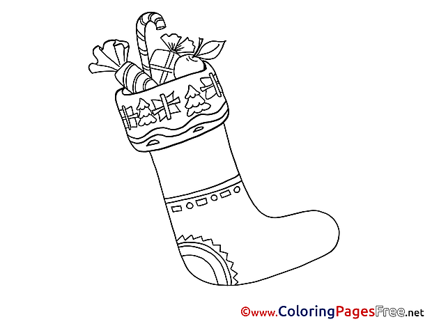 Sweets Kids Advent Coloring Pages