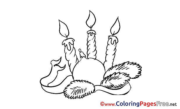 Toy Advent free Coloring Pages