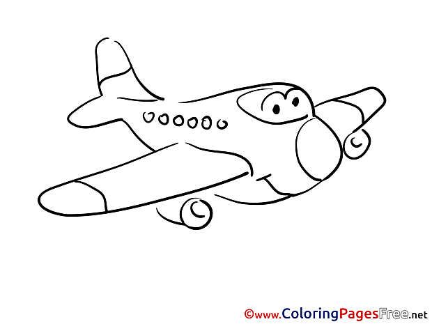 Kids Airplane download Coloring Pages
