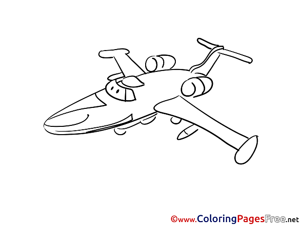 Plane Coloring Pages for free