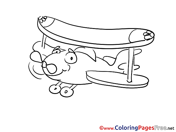 Plane printable Coloring Sheets download