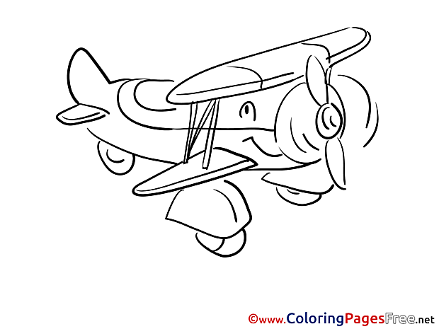 Travel download Colouring Sheet free Plane