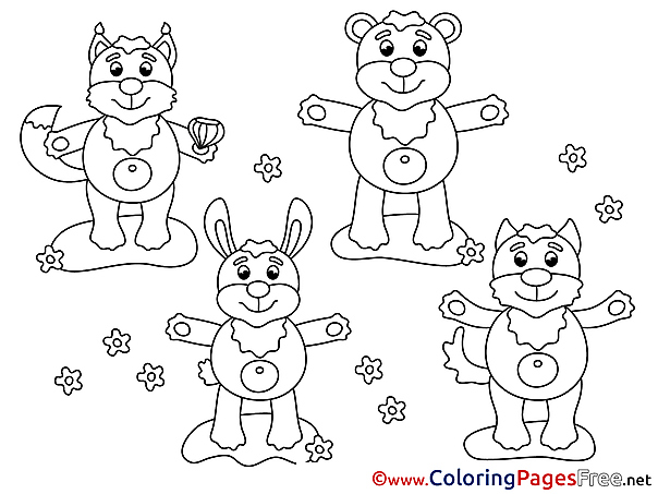 Animals printable Coloring Pages for free