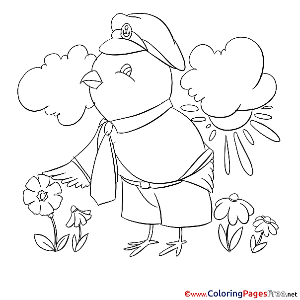 Bird for Children free Coloring Pages