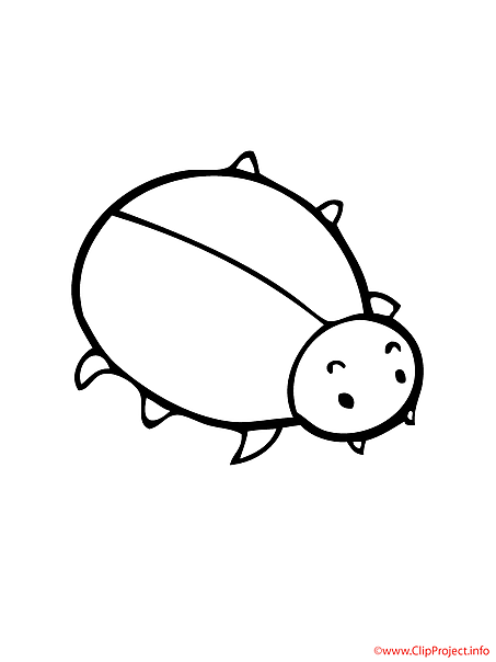 Bug printable coloring page