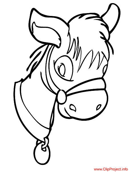 Donkey printable coloring page