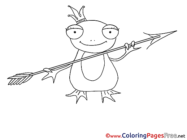 Frog Colouring Sheet download free