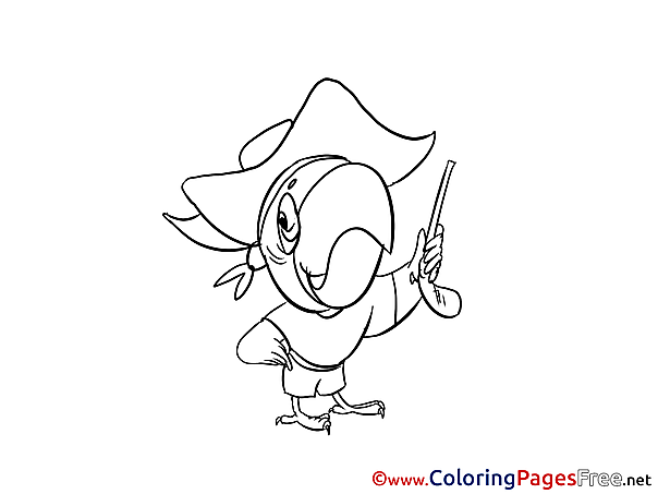 Parrot Coloring Pages for free