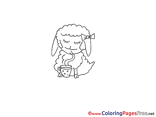 Sheep printable Coloring Pages for free