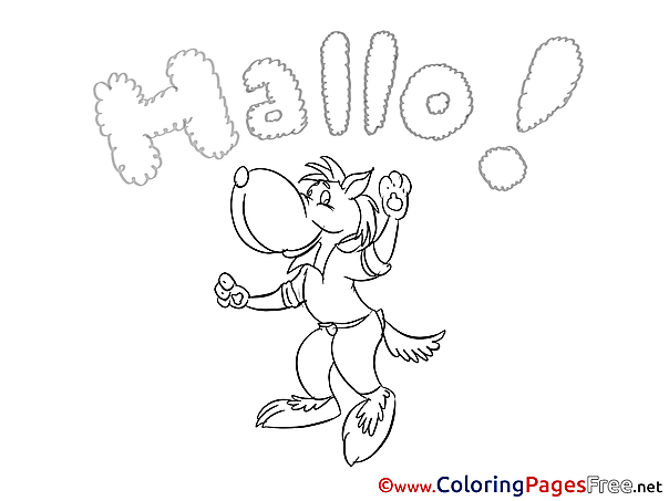 Wolf Kids free Coloring Page