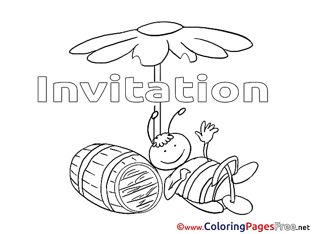 Barrel Birthday Coloring Pages free