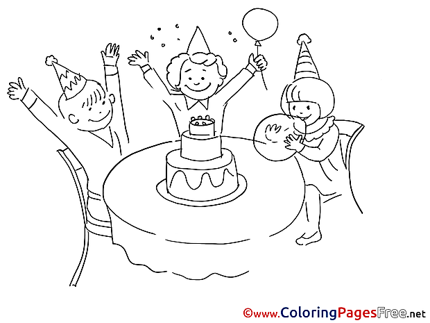 Birthday Coloring Pages download