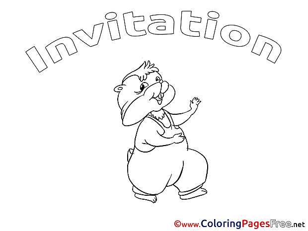 Chipmunk Coloring Pages Birthday