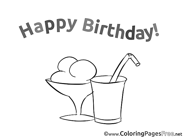 Cocktail Coloring Sheets Birthday free