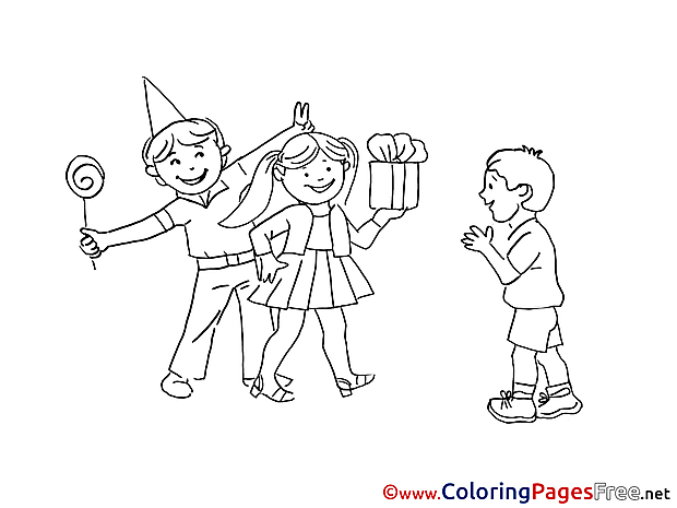 Download Birthday Coloring Pages