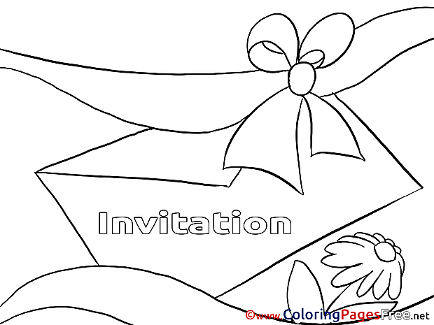 Envelope download Birthday Coloring Pages