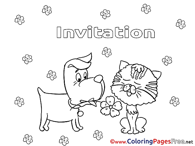 Kids Birthday Coloring Page