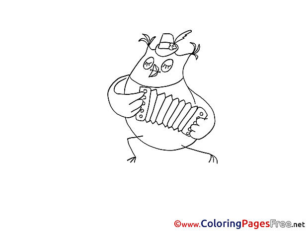 Owl Coloring Sheets Birthday free