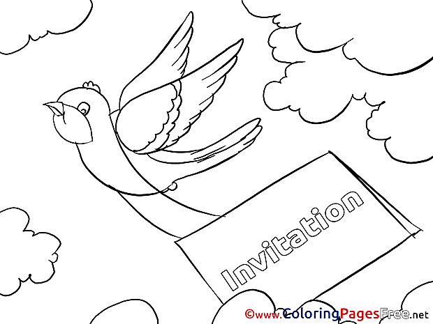 Parcel Birthday free Coloring Pages