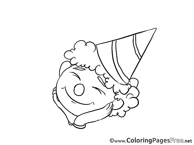 Party printable Coloring Pages Birthday