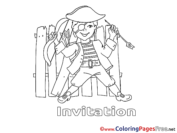 Pirate Coloring Sheets Birthday free